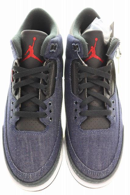 【中古】ナイキ NIKE × LEVI'S AIR JORDAN 3 RTR LSC INDIGO SP 28.5cm リーバイス エア ジョーダン デニム ▲■260403_1