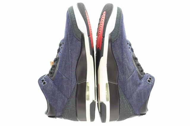 【中古】ナイキ NIKE × LEVI'S AIR JORDAN 3 RTR LSC INDIGO SP 28.5cm リーバイス エア ジョーダン デニム ▲■260403_2