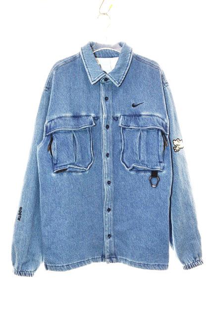 【中古】ナイキ NIKE × DRAKE NOCTA 24AW ドレイク ノクタ オパール リリー パッド デニム シャツ 青 260330 メンズ