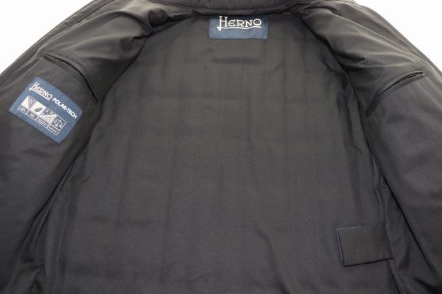 【中古】ヘルノ HERNO 25AW ARENDELLE POLAR-TECH BLACK 46 シングルライダース ダウンブルゾン ■260330_6