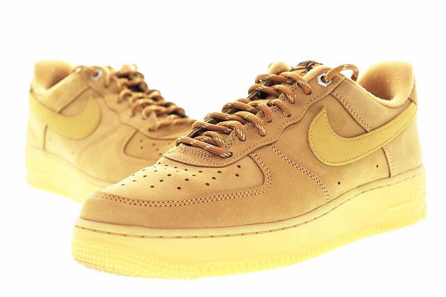 【中古】AIR FORCE1 '07 WB FLAX WHEAT BROWN 27cm エア フォース フラックス ウィート ローカット スニーカー 茶色 ▲■260405