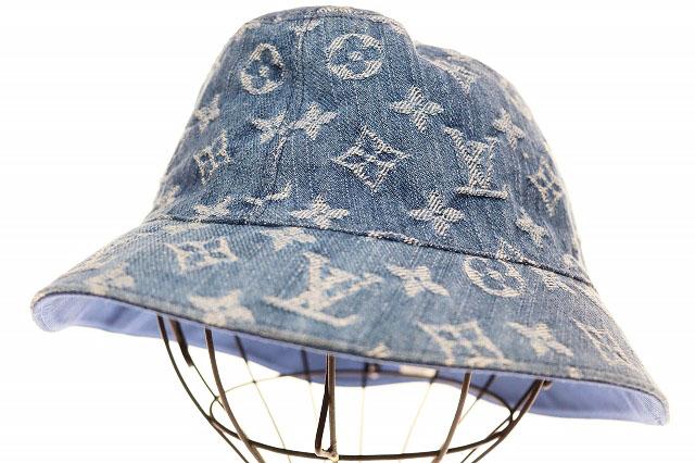 【中古】ルイヴィトン LOUIS VUITTON MONOGRAM ESSENTIAL BUCKET HAT モノグラム バケットハット ☆AA★▲260509