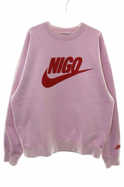 【中古】ヒューマンメイド HUMAN MADE NIGO × NIKE NRG CREW FLEECE PINK フリース クルーネック スウェット 260330