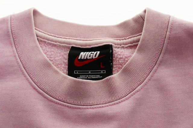 【中古】ヒューマンメイド HUMAN MADE NIGO × NIKE NRG CREW FLEECE PINK フリース クルーネック スウェット 260330_5