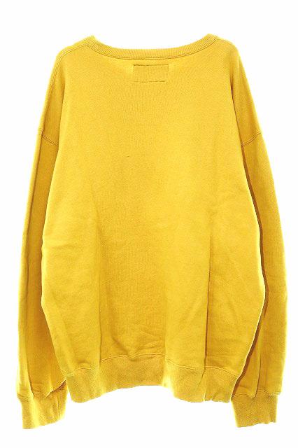 【中古】ワコマリア WACKO MARIA 24AW MIDDLE WEIGHT CREW NECK SWEAT XLサイズ クルーネック スウェット 黄色 260404_1