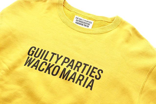 【中古】ワコマリア WACKO MARIA 24AW MIDDLE WEIGHT CREW NECK SWEAT XLサイズ クルーネック スウェット 黄色 260404_2
