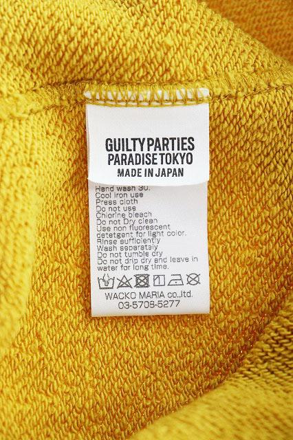 【中古】ワコマリア WACKO MARIA 24AW MIDDLE WEIGHT CREW NECK SWEAT XLサイズ クルーネック スウェット 黄色 260404_5