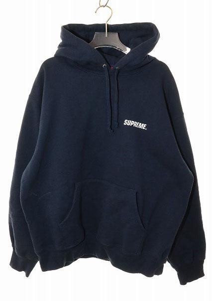 【中古】シュプリーム SUPREME 23AW CROWN HOODED SWEATSHIRT NAVY M クラウン フーデッド スウェット ☆AA★260424