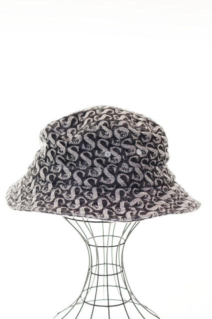 【中古】シュプリーム SUPREME 21AW MONOGRAM DENIM CRUSHER HAT BLACK ジーンズ 破砕機 かぶり笠 ☆AA★▲260419