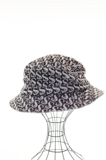 【中古】シュプリーム SUPREME 21AW MONOGRAM DENIM CRUSHER HAT BLACK ジーンズ 破砕機 かぶり笠 ☆AA★▲260419