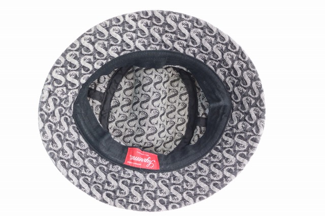 【中古】シュプリーム SUPREME 21AW MONOGRAM DENIM CRUSHER HAT BLACK ジーンズ 破砕機 かぶり笠 ☆AA★▲260419