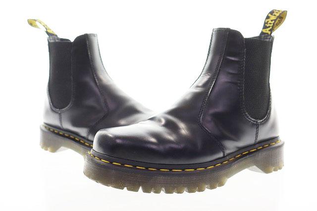 【中古】ドクターマーチン DR.MARTENS 2976 BEX SQUARED CHELSEA BOOTS UK7 スクエア ブーツ サイドゴア ●▲260612