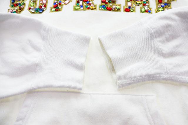 【中古】シュプリーム SUPREME 20AW JEWELS HOODED SWEATSHIRT WHITE S ジュエル フード スウェット ☆AA★260511_4