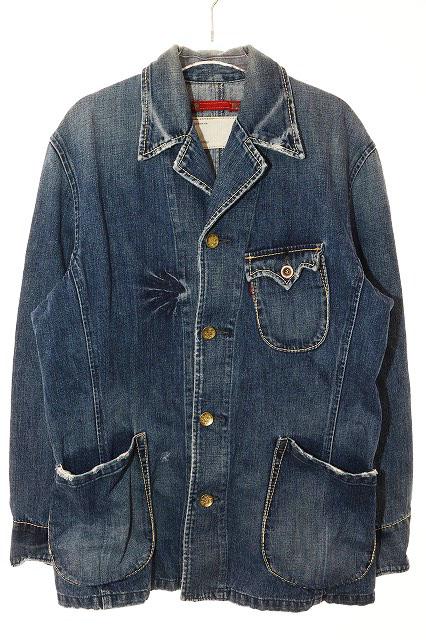 【中古】リーバイス Levi's LED LOOP カバーオール デニム ジャケット Lサイズ J15081 インディゴ ●260412 メンズ