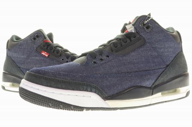 【中古】ナイキ NIKE × Levi's AIR JORDAN 3 RTR LSC INDIGO SP 27.5cm リーバイス エア ジョーダン インディゴ ▲■260408