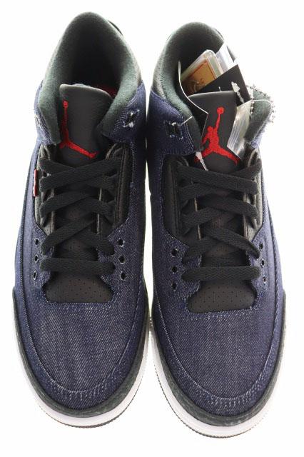 【中古】ナイキ NIKE × Levi's AIR JORDAN 3 RTR LSC INDIGO SP 27.5cm リーバイス エア ジョーダン インディゴ ▲■260408_1