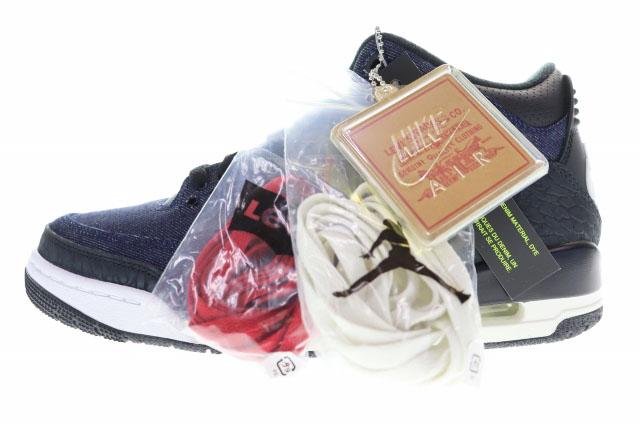 【中古】ナイキ NIKE × Levi's AIR JORDAN 3 RTR LSC INDIGO SP 27.5cm リーバイス エア ジョーダン インディゴ ▲■260408_8