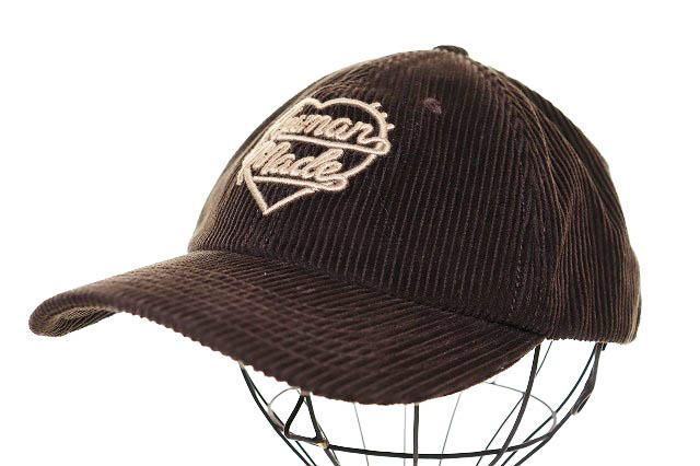 【中古】ヒューマンメイド HUMAN MADE 6PANEL CORDUROY CAP HM30GD071 コーデュロイ キャップ ロゴ 帽子 ▲260530