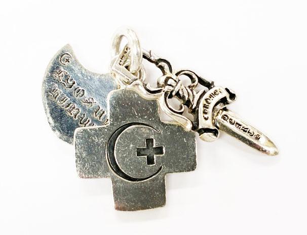 【中古】クロムハーツ CHROME HEARTS × 氷室京介 3TRINKETS スリー トリンケッツ ネックレス ☆AA★ ▲ 260514_2