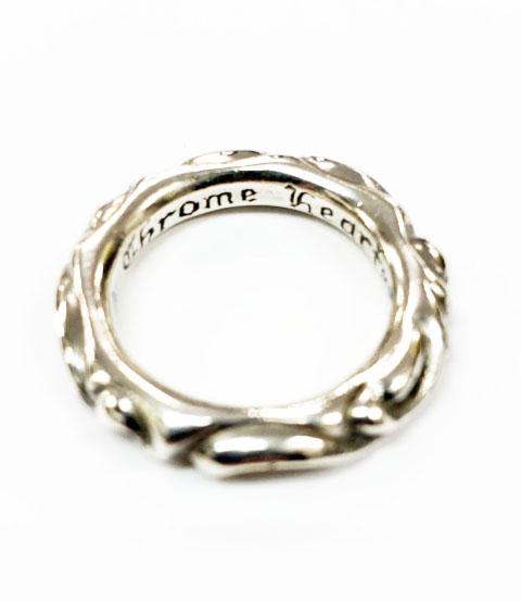 【中古】クロムハーツ CHROME HEARTS SCRL BAND 18号 スクロール バンド リング シルバー 指輪  ☆AA★ ▲ 260502