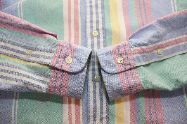 【中古】ポロ ラルフローレン POLO RALPH LAUREN CLASSIC FIT MULTI STRIPE OXFORD BD SHIRT XS マルチカラー 260420_3