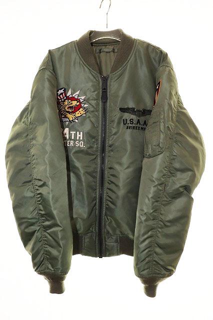 【中古】アヴィレックス AVIREX MA-1 アメリカンボランティアグループ L 6102173 飛翔上衣 ●260421