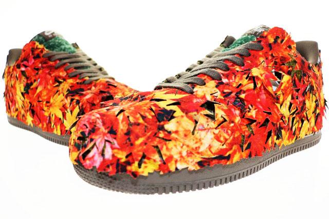 【中古】ナイキ NIKE AIR FORCE 1 '07 LX LEAF CAMO 2025 29cm IM8062-368 エア フォース I ロー 紅葉 ▲■260421