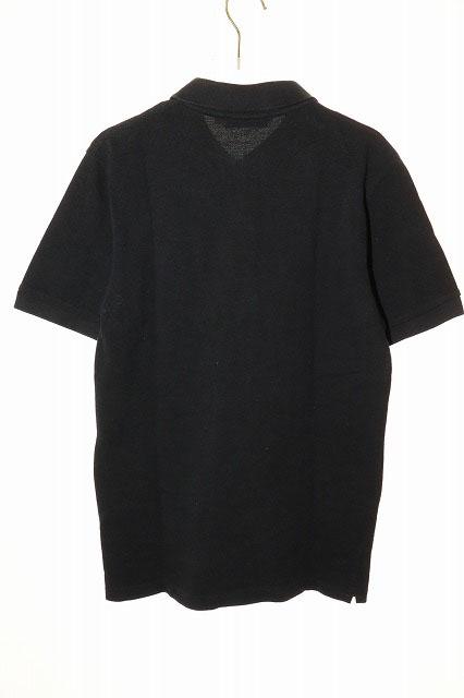 【中古】アベイシングエイプ A BATHING APE SMILY POLO APE HEAD BLACK M スマイリー ワンポイント ポロシャツ 260426_1