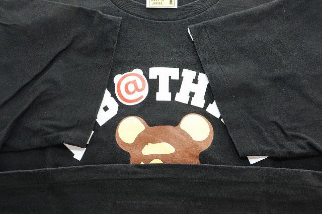 【中古】アベイシングエイプ A BATHING APE BE@RBRICK MEDICOM COLLEGE LOGO TEE BLACK M ベアブリック 260428_3