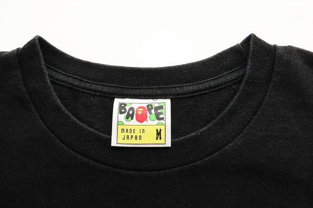 【中古】アベイシングエイプ A BATHING APE BE@RBRICK MEDICOM COLLEGE LOGO TEE BLACK M ベアブリック 260428_5