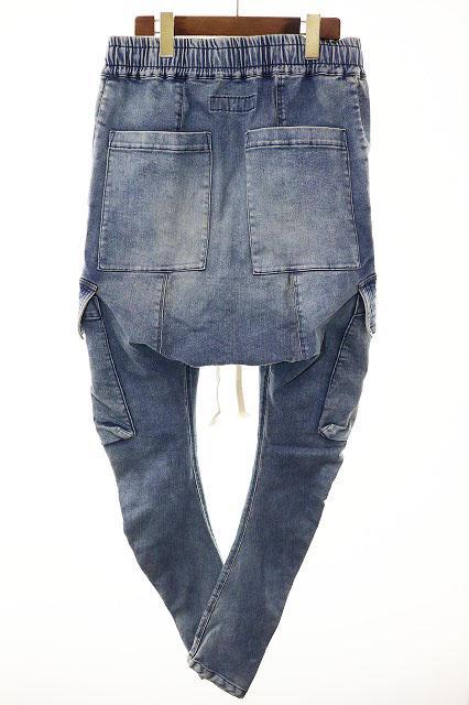 【中古】エーエフアーティファクト A.F ARTEFACT INDIGO STRETCH DENIM SAEOUEL CARGO SKINNYPANTS ●■260429_1