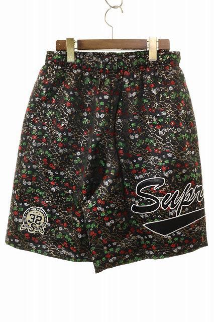 【中古】シュプリーム SUPREME 26SS FLORAL JACQUARD SHORT BLACK S フローラル ジャガード ショーツ ☆AA★■260530
