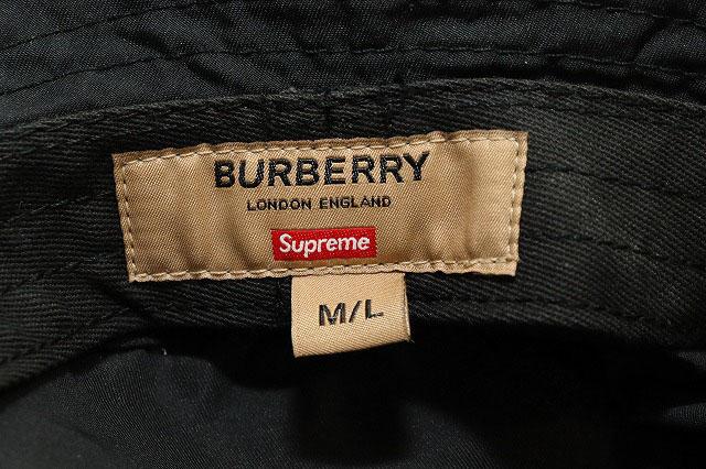 【中古】シュプリーム SUPREME × BURBERRY 22SS CRUSHER HAT バーバリー 破砕機 かぶり笠 ☆AA★▲■260528