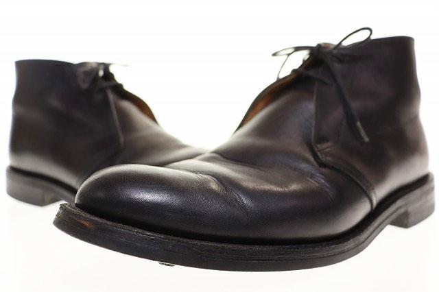 【中古】トリッカーズ TRICKER'S × SOPHNET チャッカブーツ サイズ10 3ホール レザー ブラック ●▲■260506 メンズ