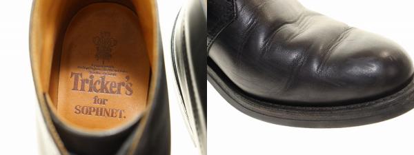 【中古】トリッカーズ TRICKER'S × SOPHNET チャッカブーツ サイズ10 3ホール レザー ブラック ●▲■260506 メンズ_7