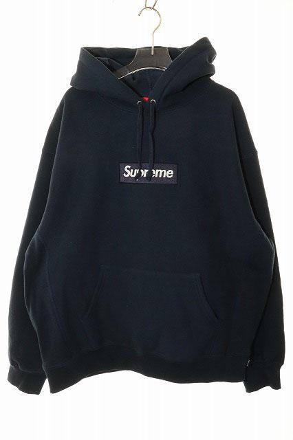 【中古】シュプリーム SUPREME 25AW BOX LOGO HOODED SWEATSHIRT NAVY L ボックス ロゴ パーカー ☆AA★260528