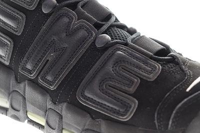 【中古】ナイキ NIKE × SUPREMEAIR MORE UPTEMPO BLACK 26.5cm シュプリーム エア モア アップテンポ ブラック ▲■260528_6
