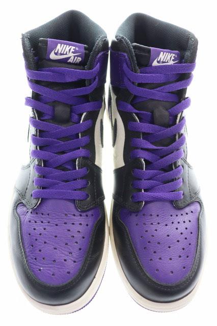 【中古】ナイキ NIKE AIR JORDAN 1 RETRO HIGH OG COURT PURPLE 28.5cm エア ジョーダン ハイ コートパープル 紫 ▲■260506_1