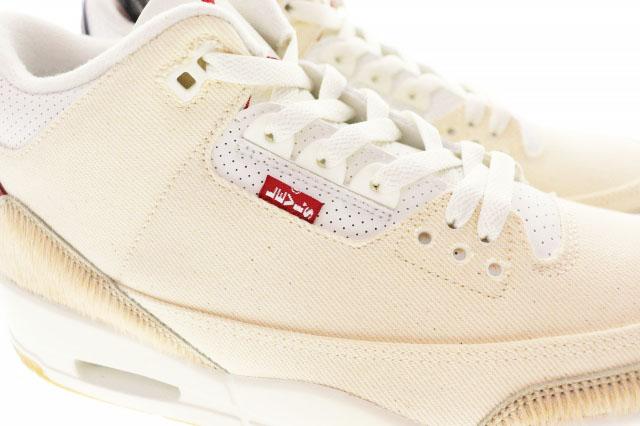 【中古】ナイキ NIKE AIR JORDAN 3 RETRO LSC LNY SP ECRU DENIM 2026 28cm LEVIS IR0910-400 Levi's ▲■260508_6