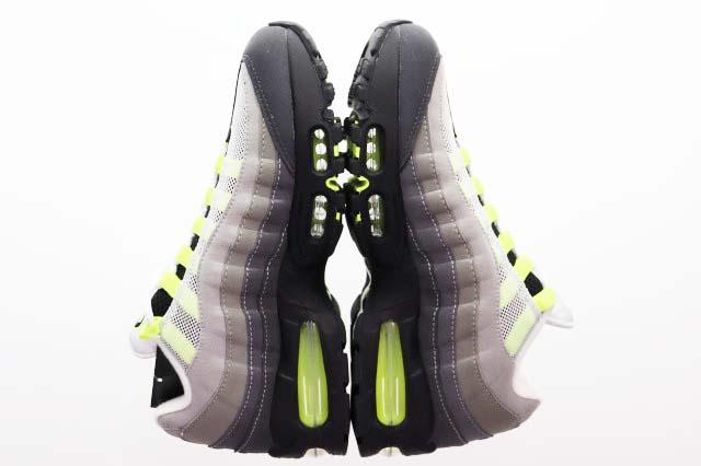【中古】ナイキ NIKE WMNS AIR MAX 95 BIG BUBBLE NEON YELLOW ANTHRACITE 26cm エア マックス ビッグバブル ▲■260513_2