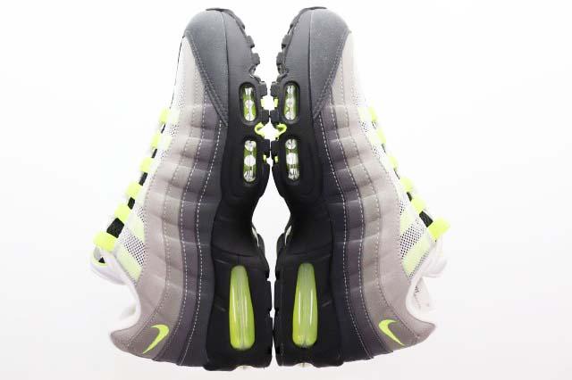 【中古】ナイキ NIKE WMNS AIR MAX 95 BIG BUBBLE NEON YELLOW ANTHRACITE 26cm エア マックス ビッグバブル ▲■260513_3