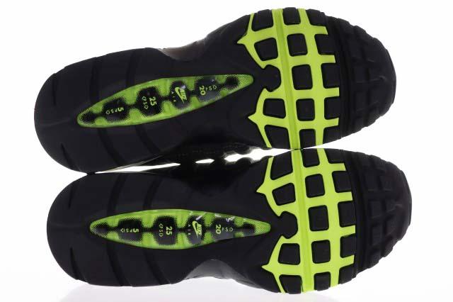 【中古】ナイキ NIKE WMNS AIR MAX 95 BIG BUBBLE NEON YELLOW ANTHRACITE 26cm エア マックス ビッグバブル ▲■260513_5