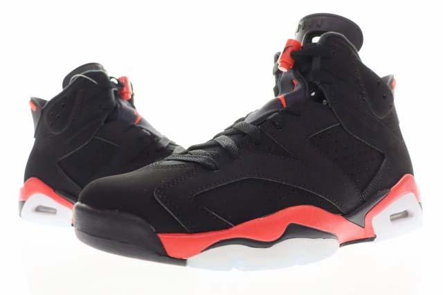 【中古】ナイキ NIKE AIR JORDAN 6 REVERSE INFRARED BLACK 28.5cm エア ジョーダン リバース インフラレッド 赤 黒 ▲■260513