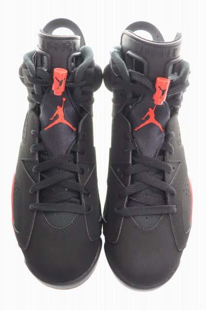 【中古】ナイキ NIKE AIR JORDAN 6 REVERSE INFRARED BLACK 28.5cm エア ジョーダン リバース インフラレッド 赤 黒 ▲■260513_1