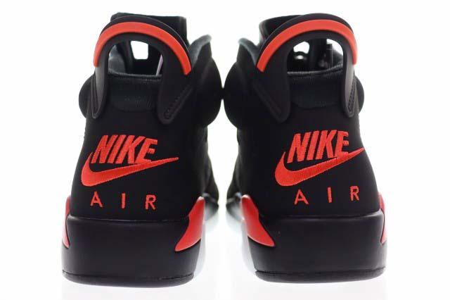 【中古】ナイキ NIKE AIR JORDAN 6 REVERSE INFRARED BLACK 28.5cm エア ジョーダン リバース インフラレッド 赤 黒 ▲■260513_4