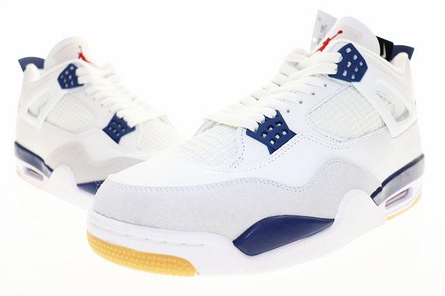 【中古】ナイキ NIKE SB AIR JORDAN 4 RETRO SP WHITE NAVY 2025 28cm DR5415-100 ▲■260608