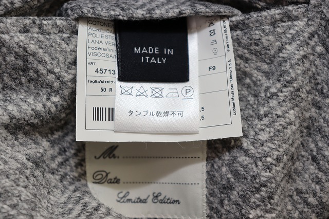【中古】L.B.M.1911 テーラード ジャケット サイズ50 ブレザー イタリア製 グレー ●260531 メンズ_6