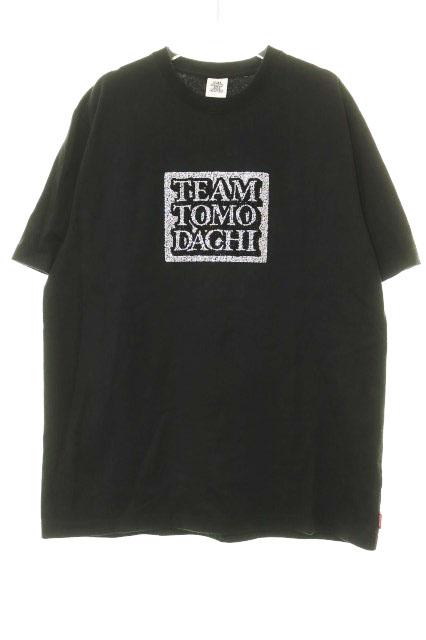 【中古】ブラックアイパッチ THE BLACK EYE PATCH × TEAM TOMODACHI Lサイズ ラインストーン Tシャツ ●260530