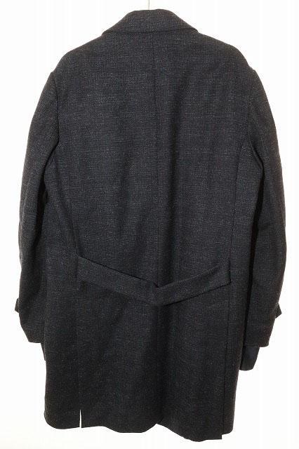 【中古】アンダーカバー UNDERCOVER 17AW 袖レイヤード ウール チェスター コート サイズ2 異素材 切替 ●260523_1