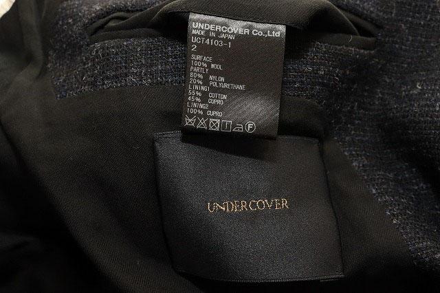 【中古】アンダーカバー UNDERCOVER 17AW 袖レイヤード ウール チェスター コート サイズ2 異素材 切替 ●260523_5